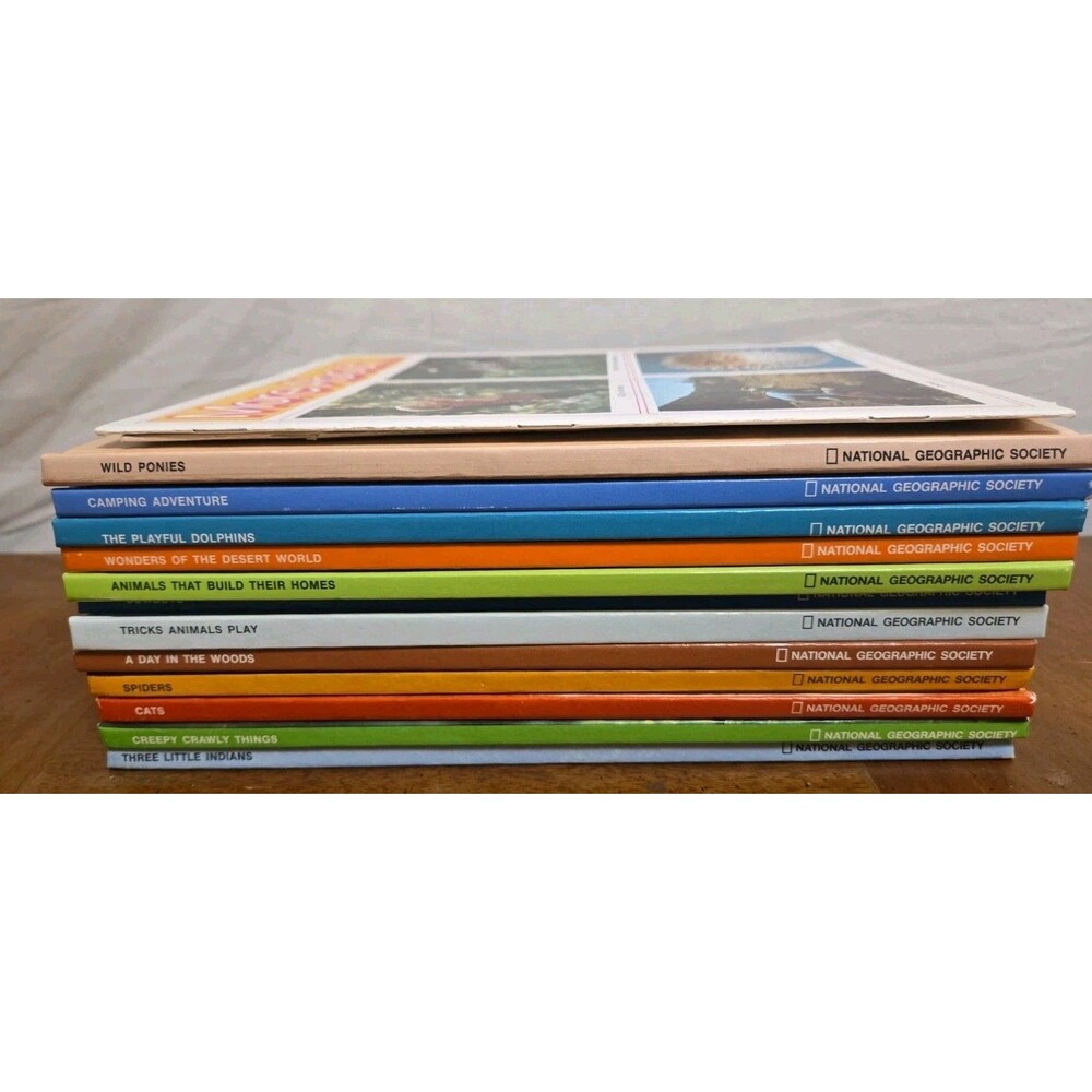 National Geographic Book for Young Explorers Hardcover Lot of 12 1970’s Vintage